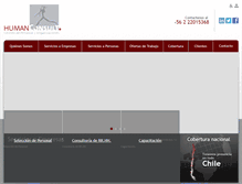 Tablet Screenshot of humanconsult.cl